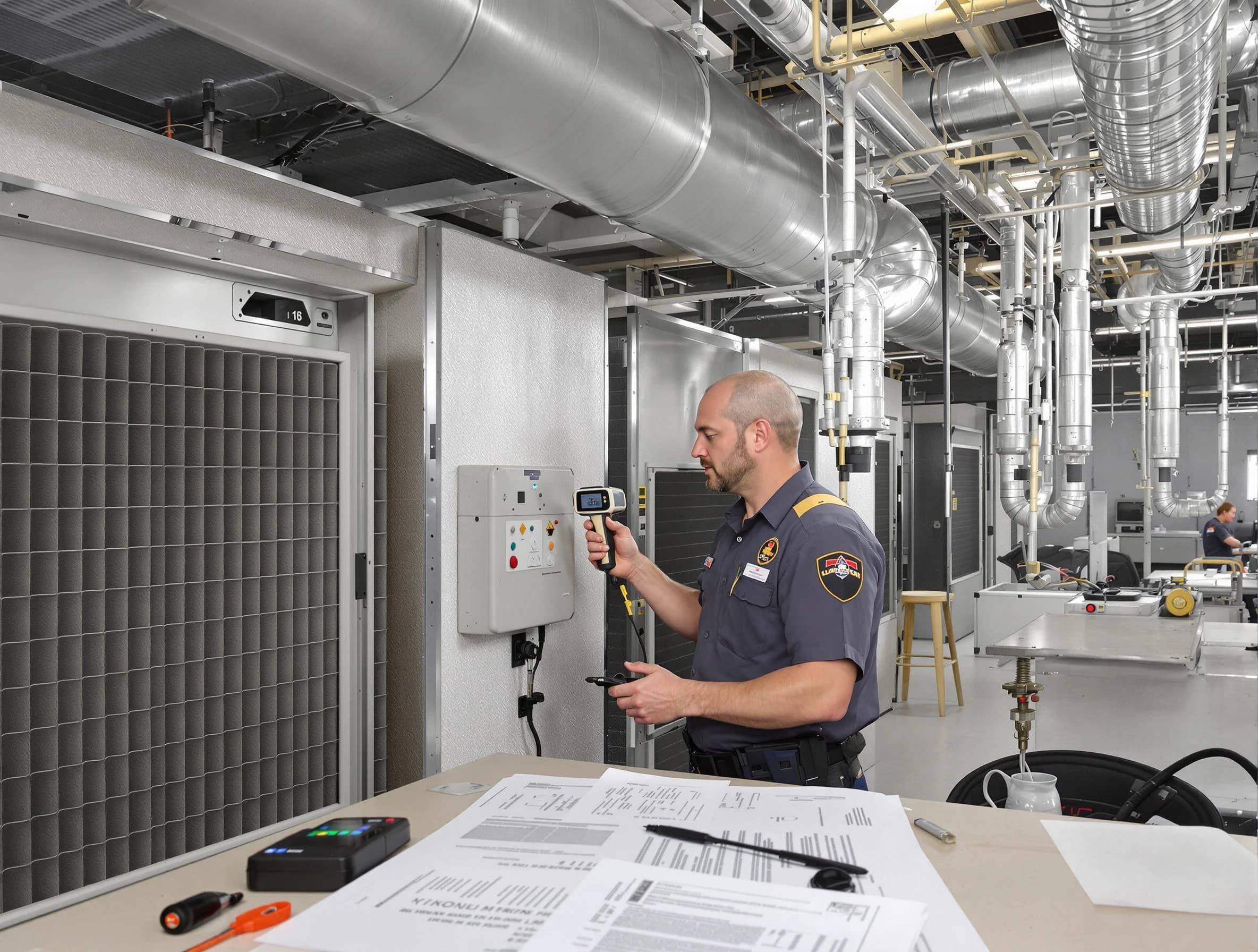 Professional filter system inspection by Brockton Air Duct Cleaning in Brockton