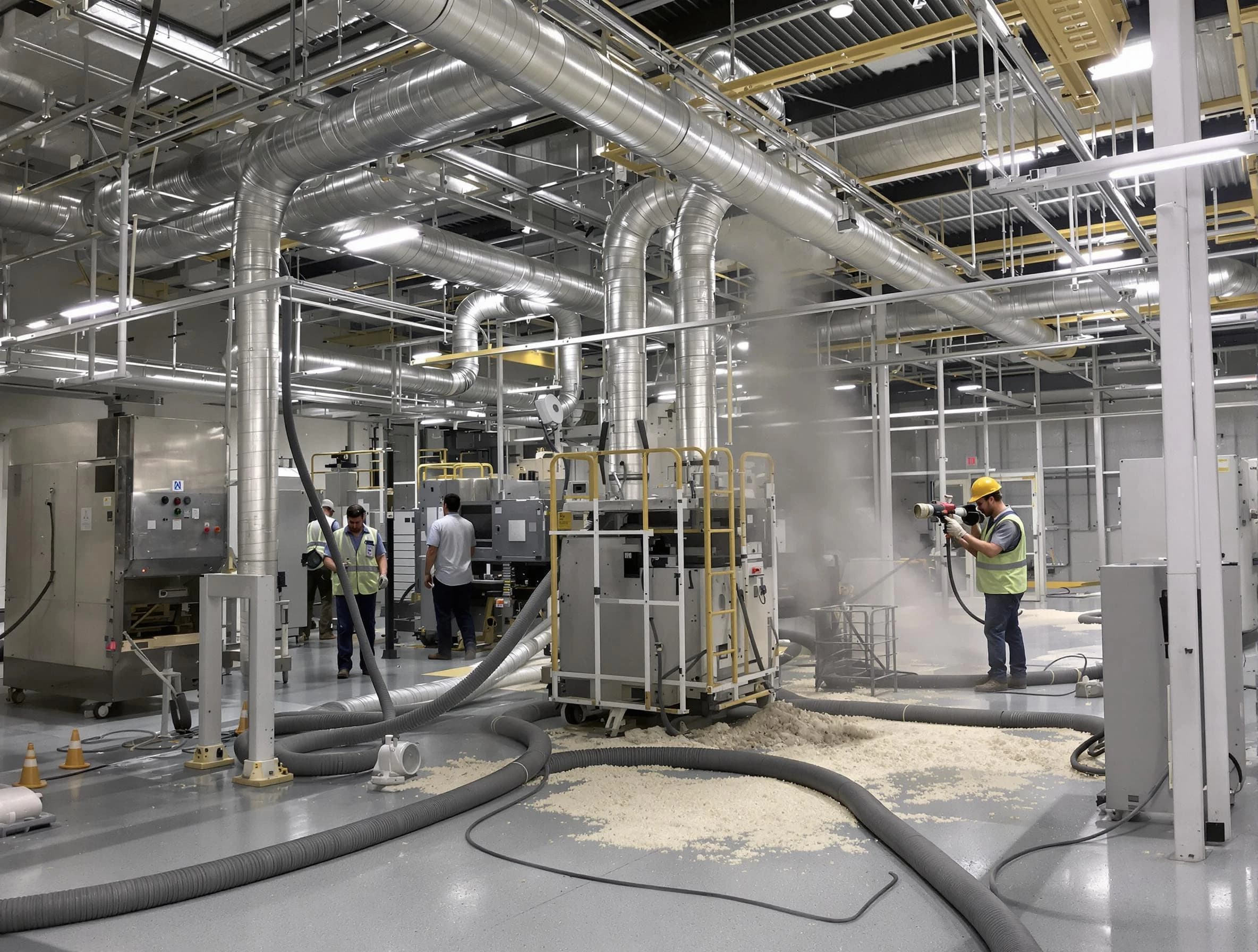 Heavy-duty industrial duct cleaning by Brockton Air Duct Cleaning in Brockton