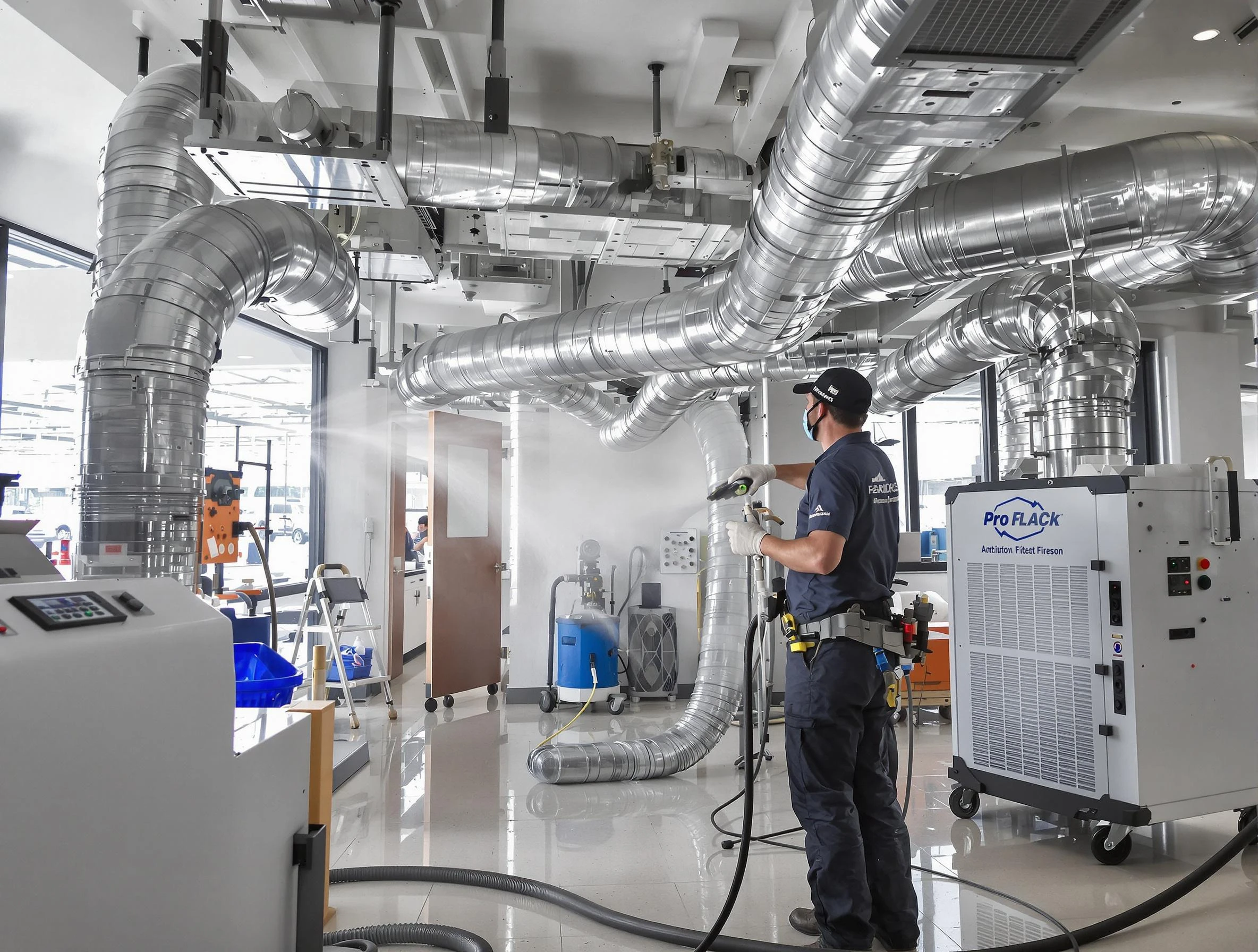 Negative Pressure Air Duct Cleaning in Brockton